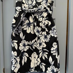 Marissa Webb Monochrome Floral Skirt